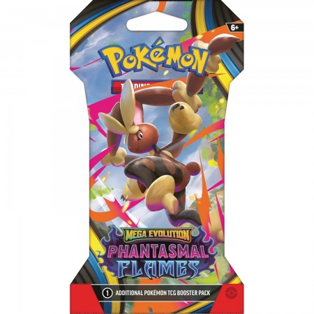 Pokemon Mega Evolution: Phantasmal Flames Sleeved Booster kortų papildymo pakuotė 1 vnt.